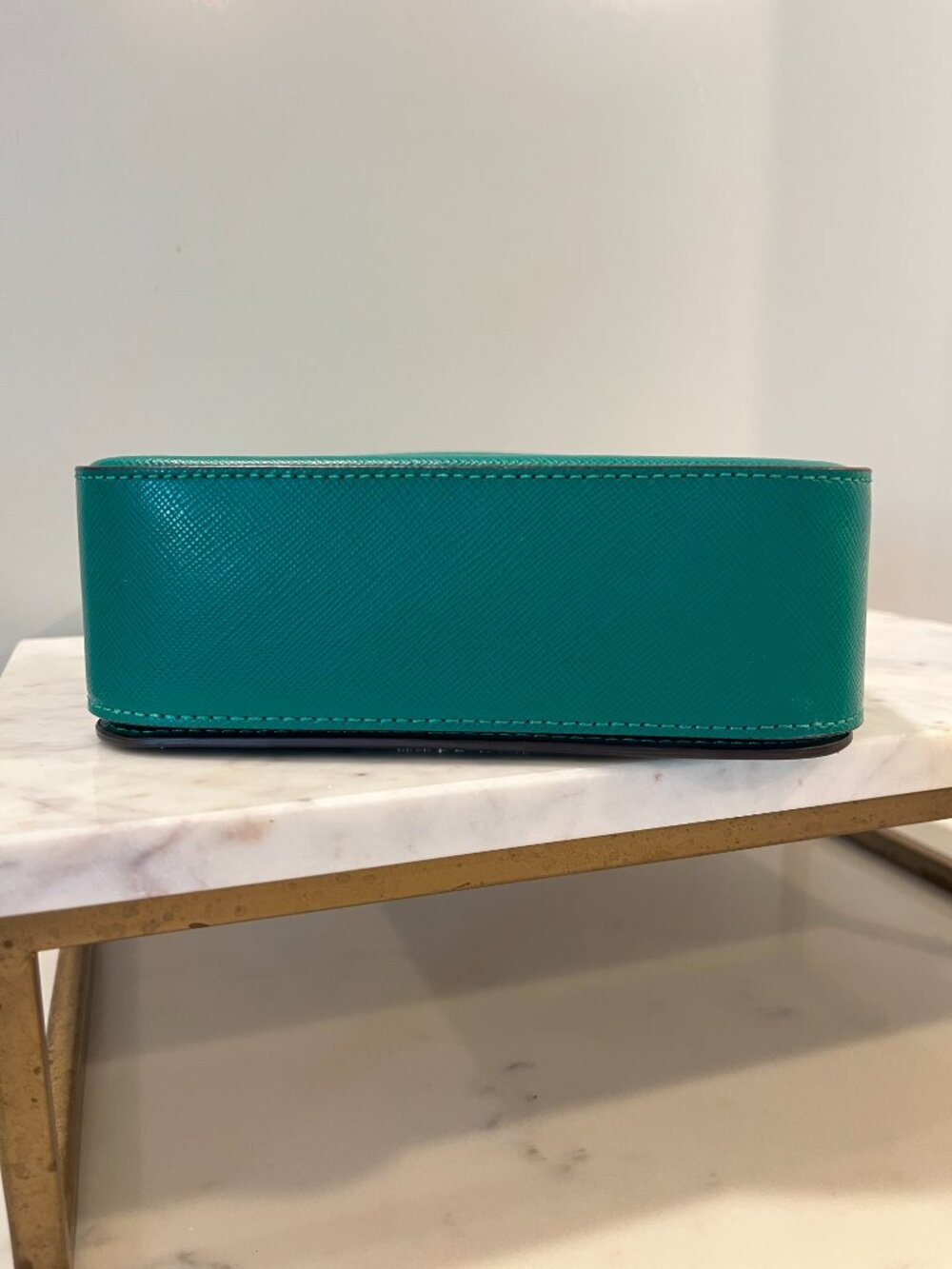 💚👜 Kate Spade Staci Square Crossbody Saffiano Leather | Wintergreen - Picture 8 of 9